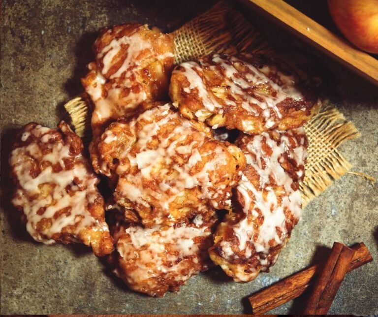 Homemade Glazed Apple Cinnamon Fritters