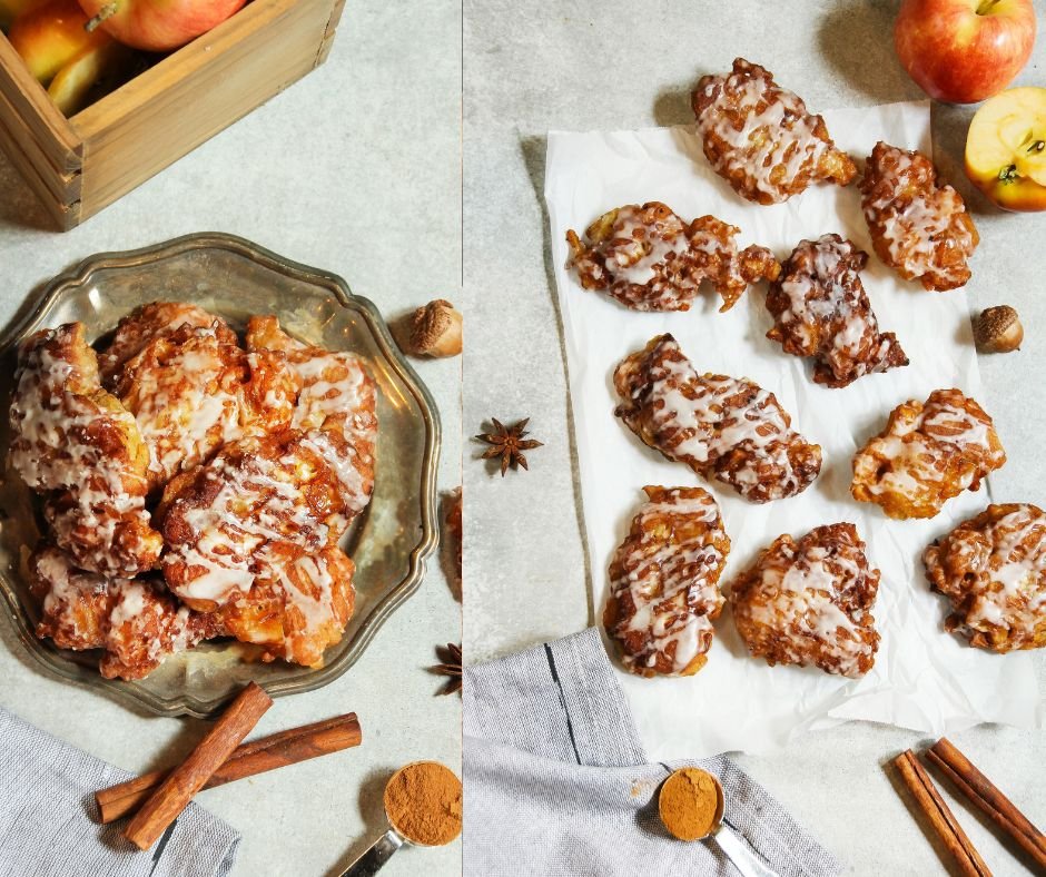 Homemade Glazed Apple Cinnamon Fritters