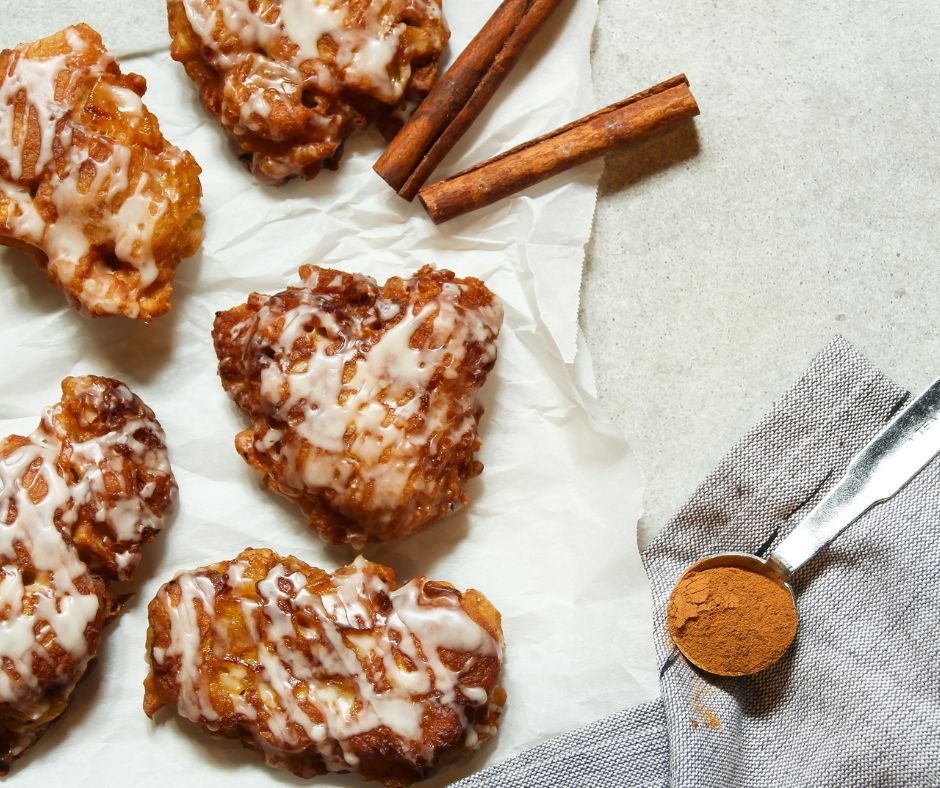 Homemade Glazed Apple Cinnamon Fritters