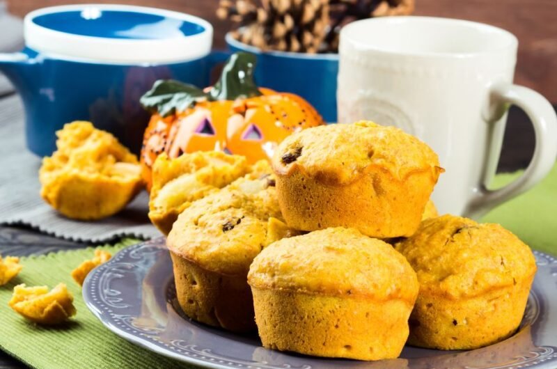 Pumpkin and Apple Muffins with Raisin and Pepitas