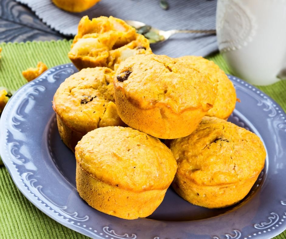 Pumpkin and Apple Muffins with Raisin and Pepitas
