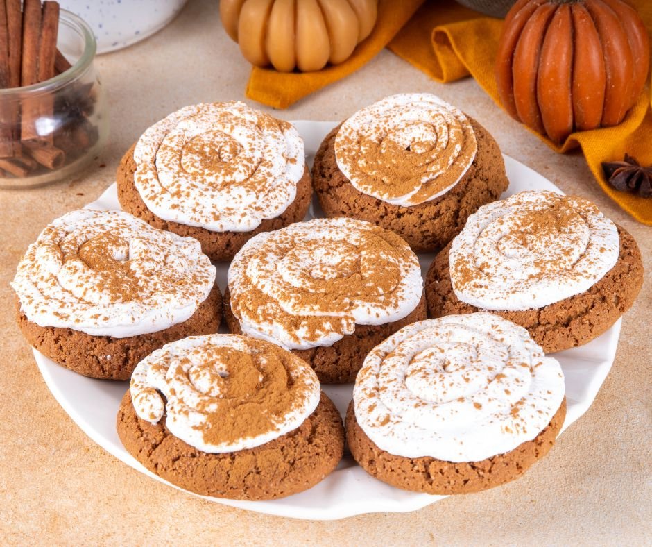 Pumpkin Pie Crumbl Cookies (Homemade Copycat Recipe)