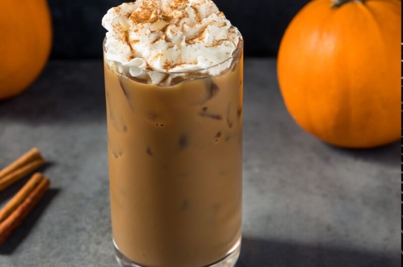 Refreshing Cold Pumpkin Spice Iced Latte