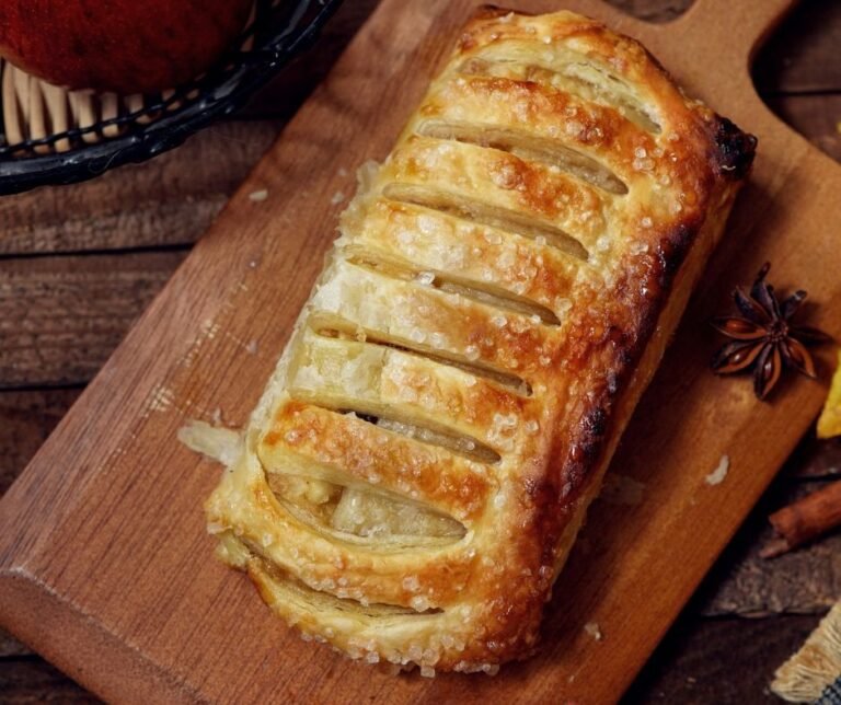 Sourdough Discard Apple Strudel