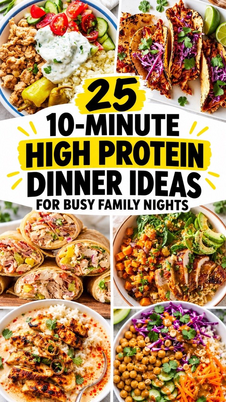 30 EASY 10-MINUTE HIGH PROTEIN MEALS FOR BUSY DAYS