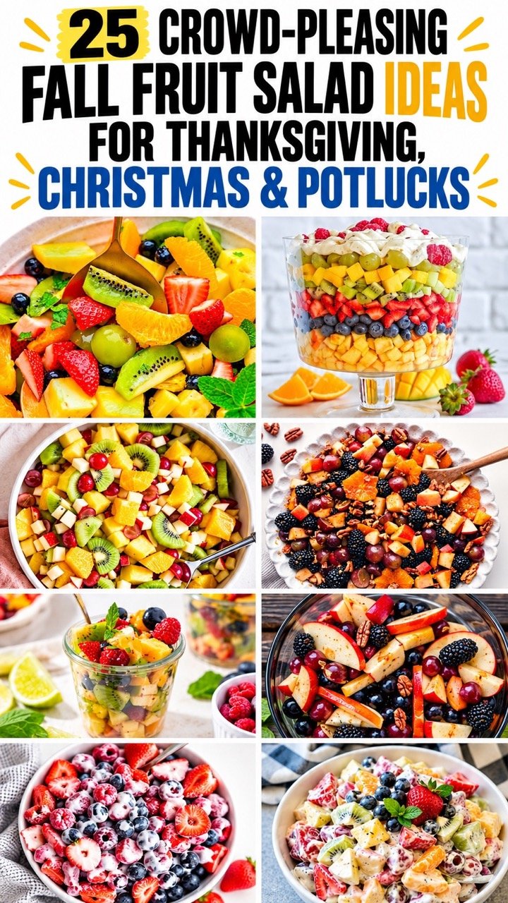 25 COZY FALL FRUIT SALADS FOR CROWD & PARTIES