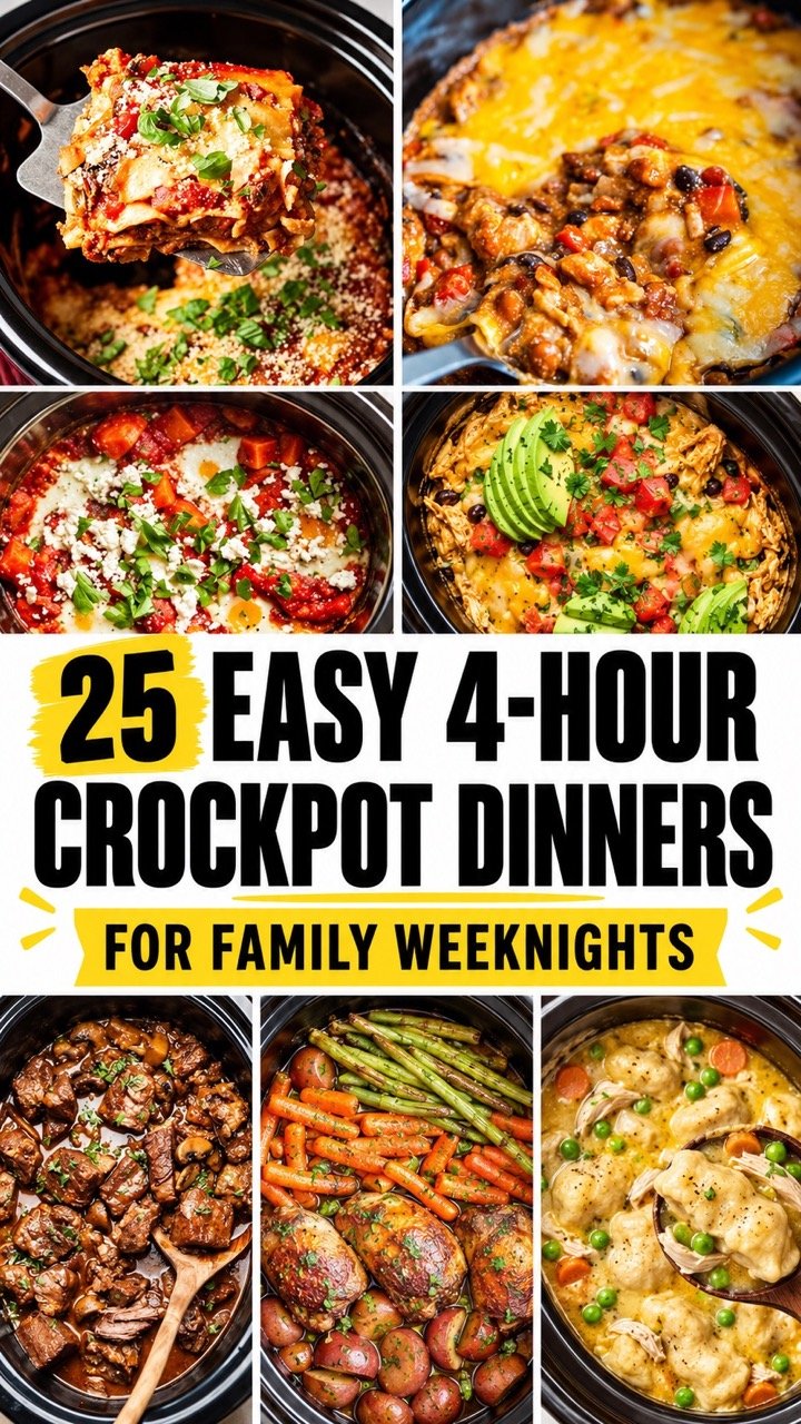 30 EASY 4-HOUR CROCKPOT RECIPES