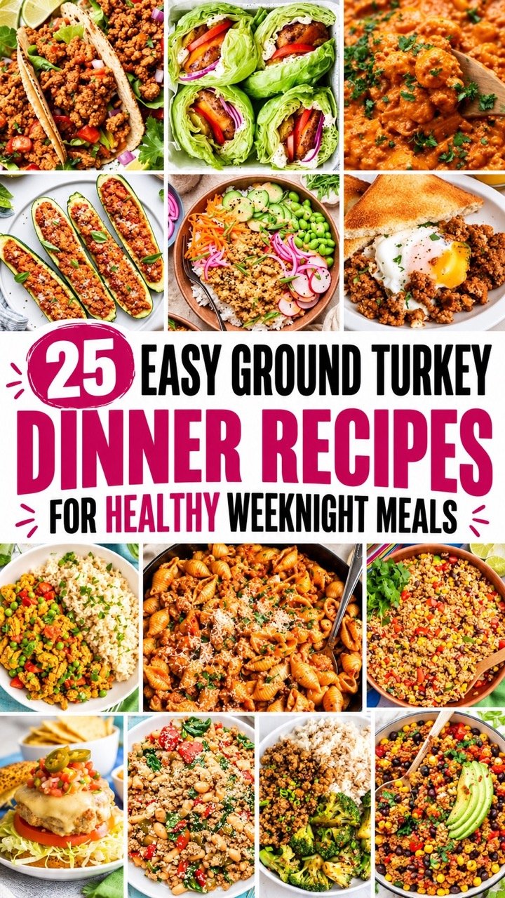 25 EASY GROUND TURKEY RECIPES FOR HEALTHY WEEKNIGHT DINNERS