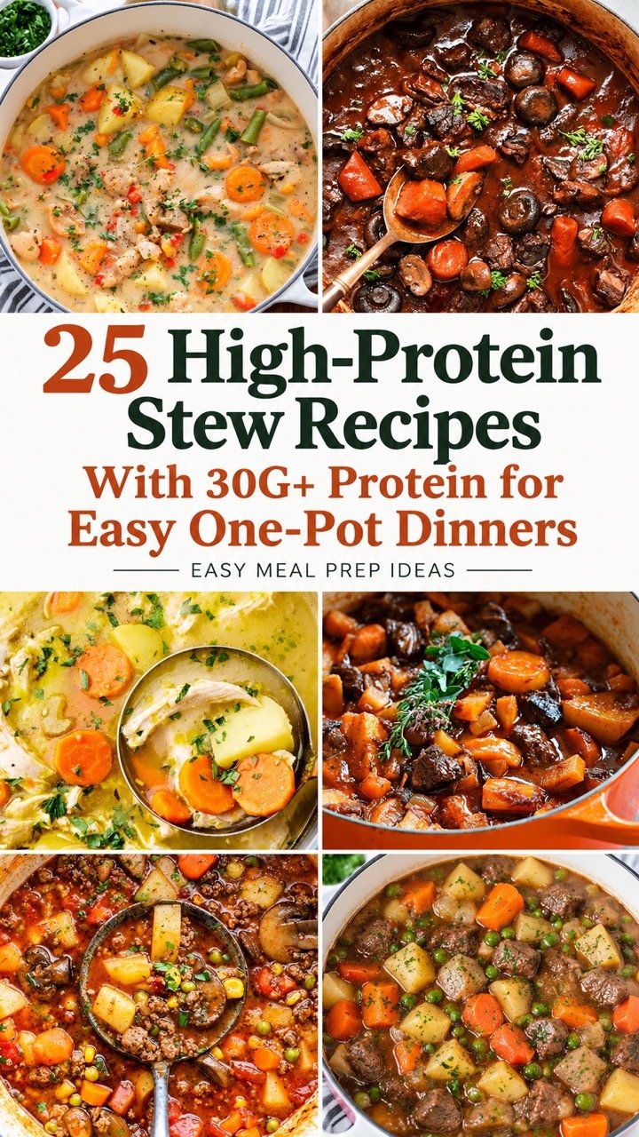 25 HEARTY HIGH PROTEIN STEW RECIPES FOR COZY DINNERS