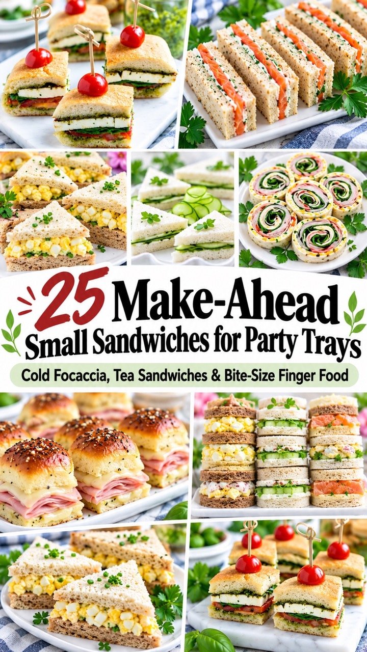 35 SMALL SANDWICH RECIPES FOR PARTY APPETIZERS