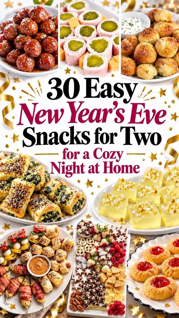 30 EASY NEW YEAR’S EVE SNACKS PERFECT FOR MIDNIGHT