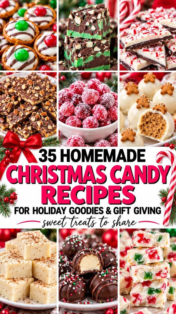 30 EASY HOMEMADE CHRISTMAS CANDY RECIPES TO MAKE THIS YEAR