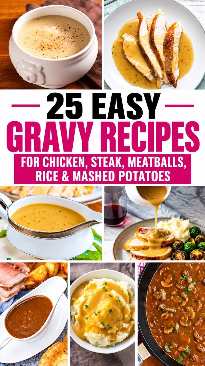 25 EASY HOMEMADE GRAVY RECIPES FOR EVERY MEAL
