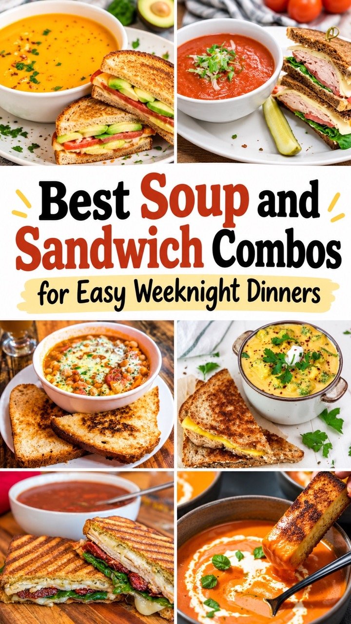 25 COZY SOUP AND SANDWICH PAIRINGS FOR EASY LUNCHES AND DINNERS