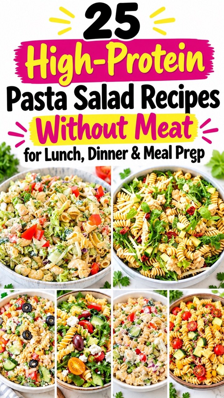 25 HIGH PROTEIN PASTA SALAD RECIPES WITHOUT MEAT