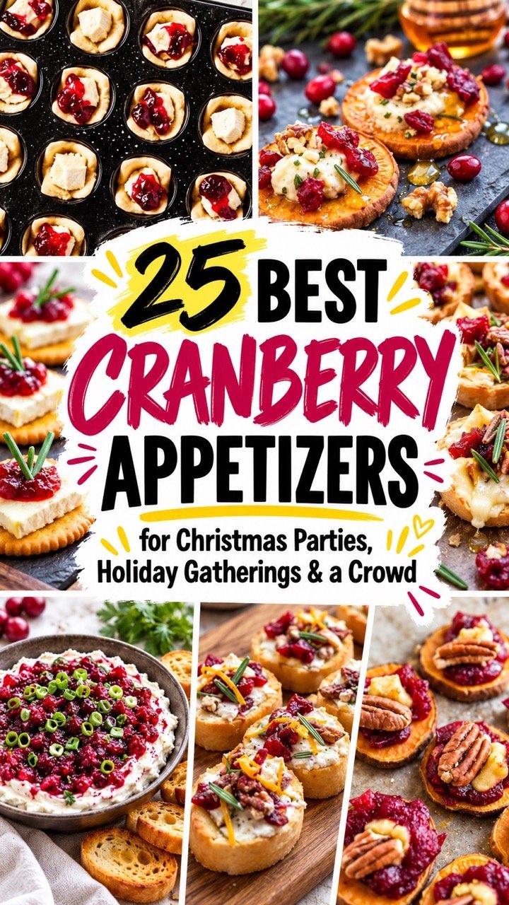 30 FESTIVE CRANBERRY APPETIZERS FOR YOUR HOLIDAY BASH