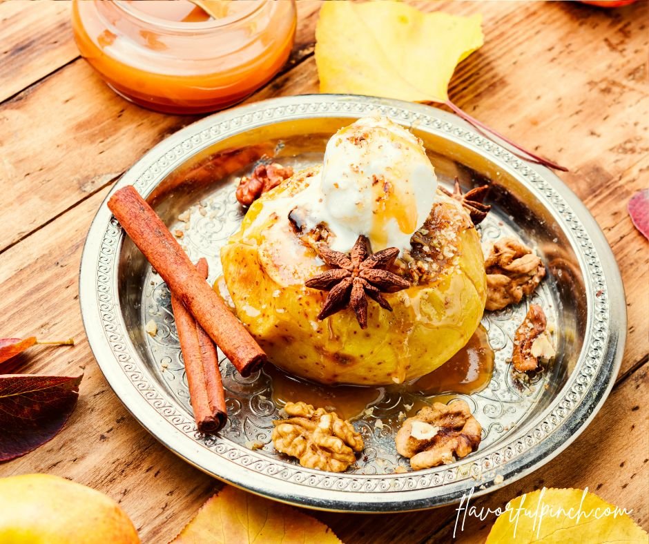 Baked Apples Stuffed with Oatmeal and Nuts