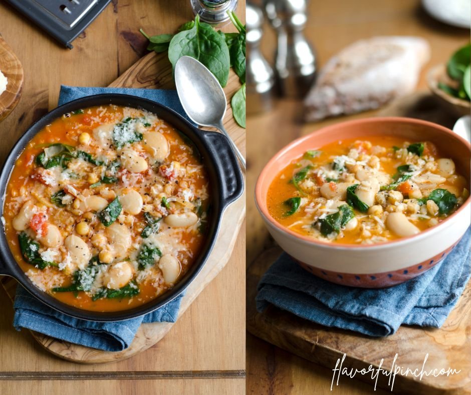 Butter White Bean and Pearl Barley Soup