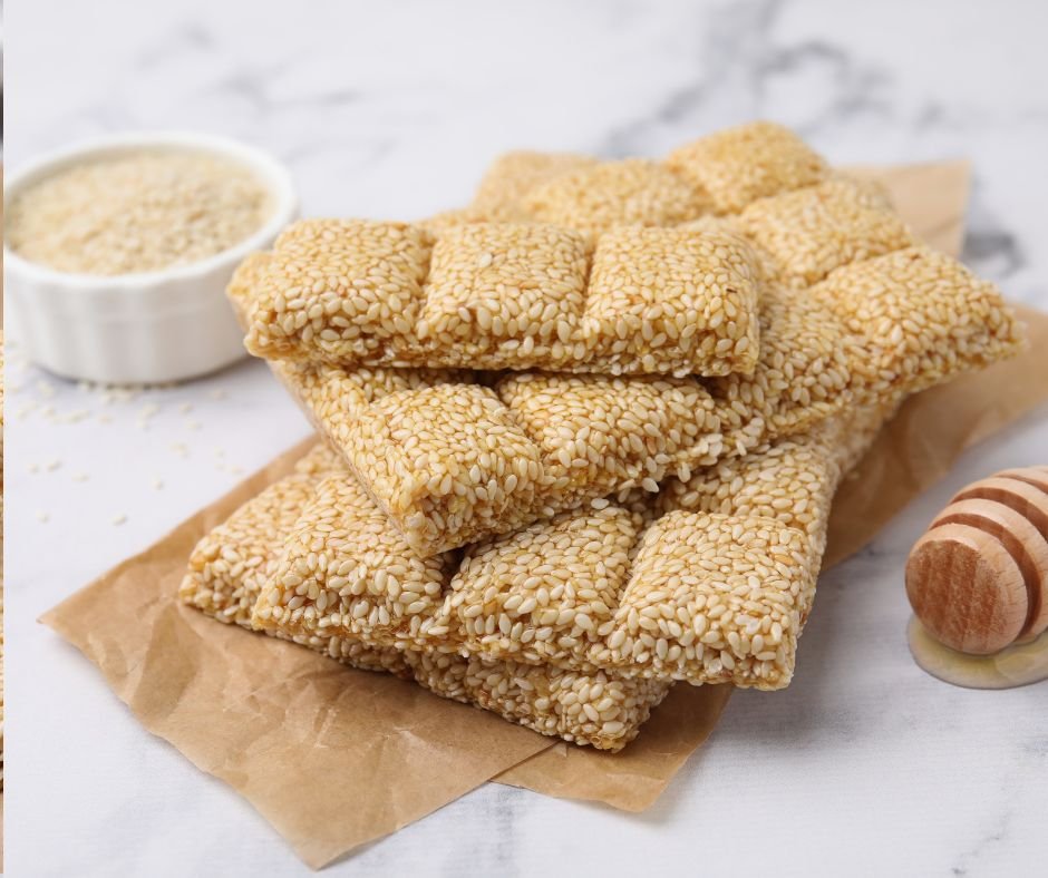 Crunchy Sesame Seed Bars (Kozinaki Bars)