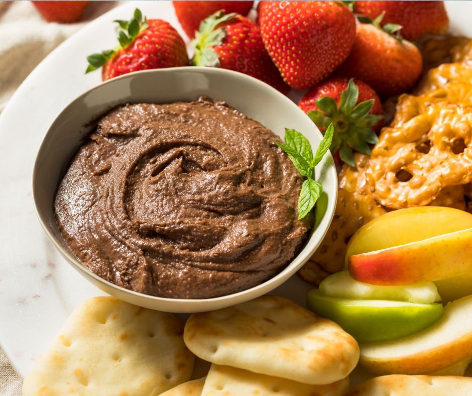 Homemade Chocolate Dessert Hummus Dip