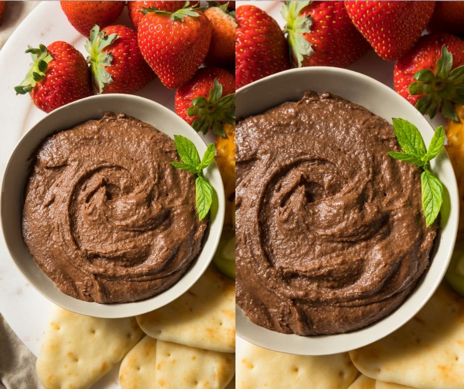 Homemade Chocolate Dessert Hummus Dip