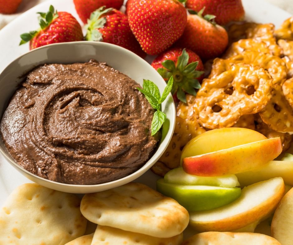 Homemade Chocolate Dessert Hummus Dip