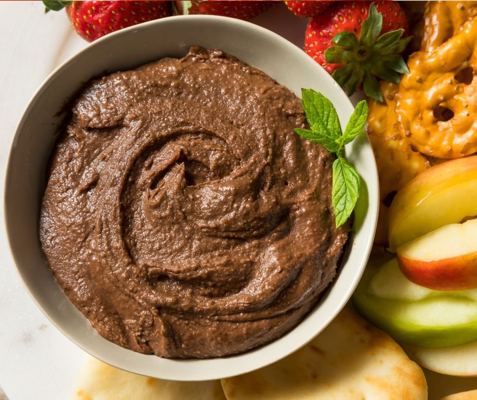 Homemade Chocolate Dessert Hummus Dip