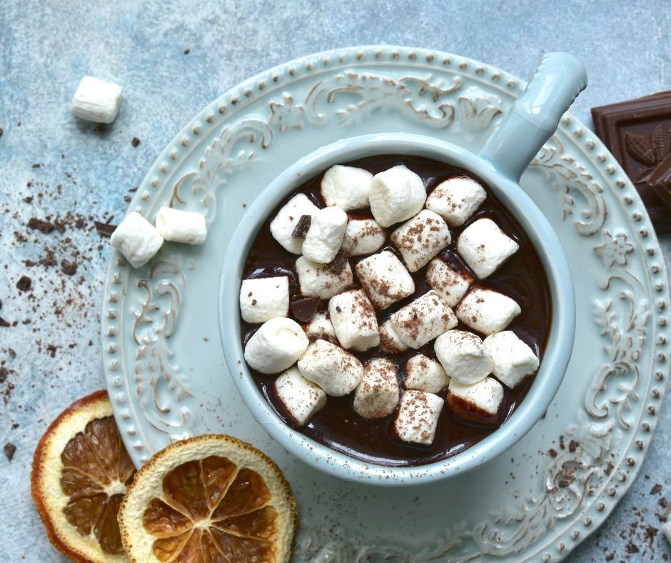 Homemade Hot Chocolate with Mini Marshmallows