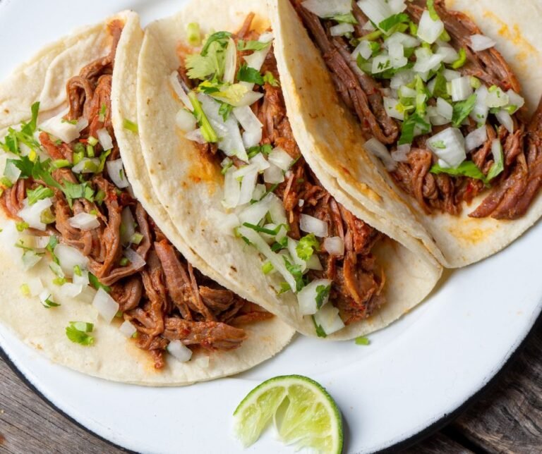 Mexican Beef Barbacoa Tacos