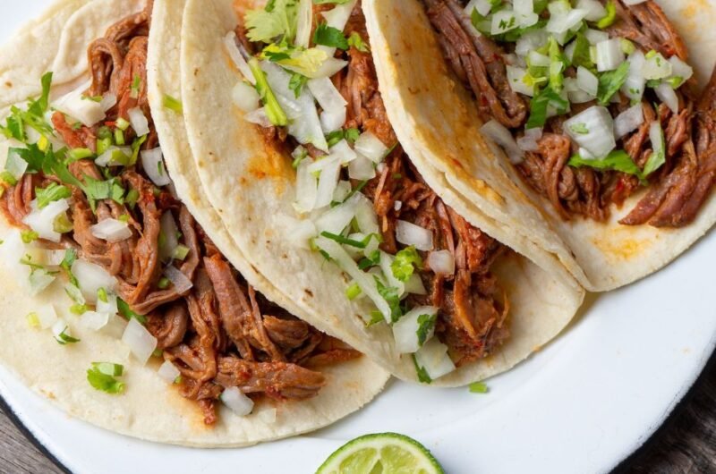 Mexican Beef Barbacoa Tacos