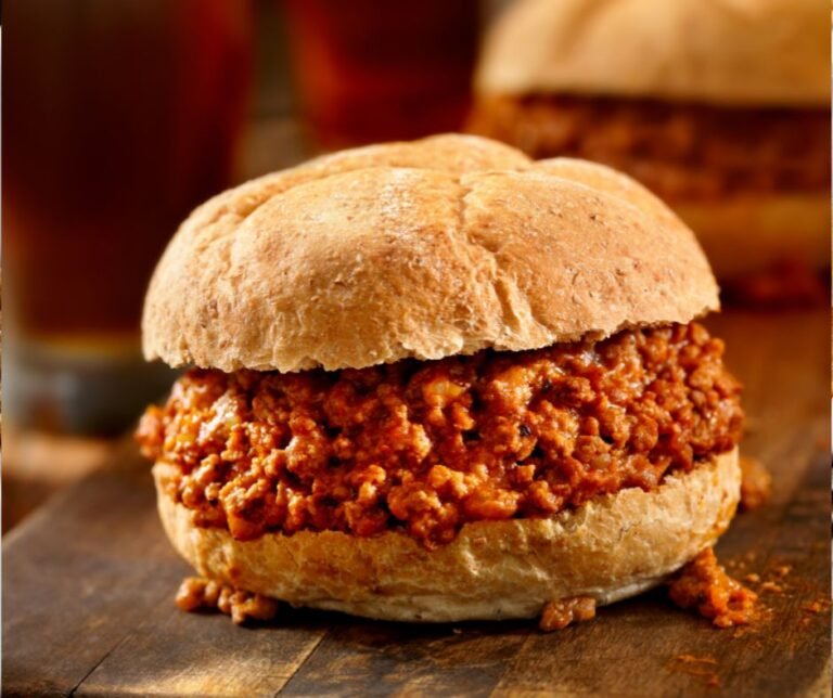 Sloppy Joe Recipe with Ketchup, Mustard, Brown Sugar and Worcestershire
