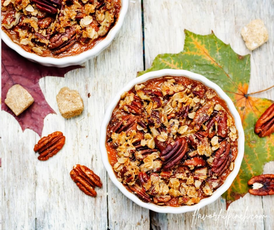 Sweet Potato Casserole with Pecan Oat Crumble