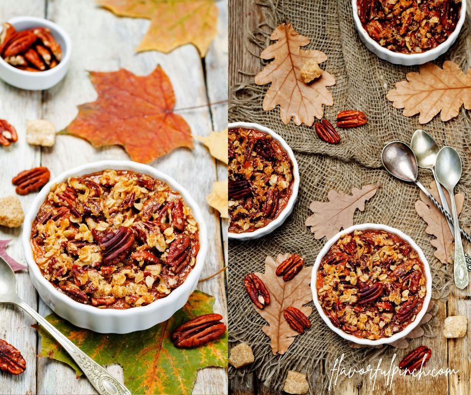 Sweet Potato Casserole with Pecan Oat Crumble